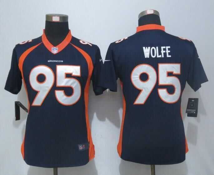Women Limited Nike Denver Broncos #95 Derek Wolfe Blue Alternate Stitched Jersey,We sell and wholesale Women Limited Nike Denver Broncos #95 Derek Wolfe Blue Alternate Stitched Jersey on line form chian!